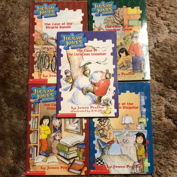 Set of 5 softcover books by James Preller